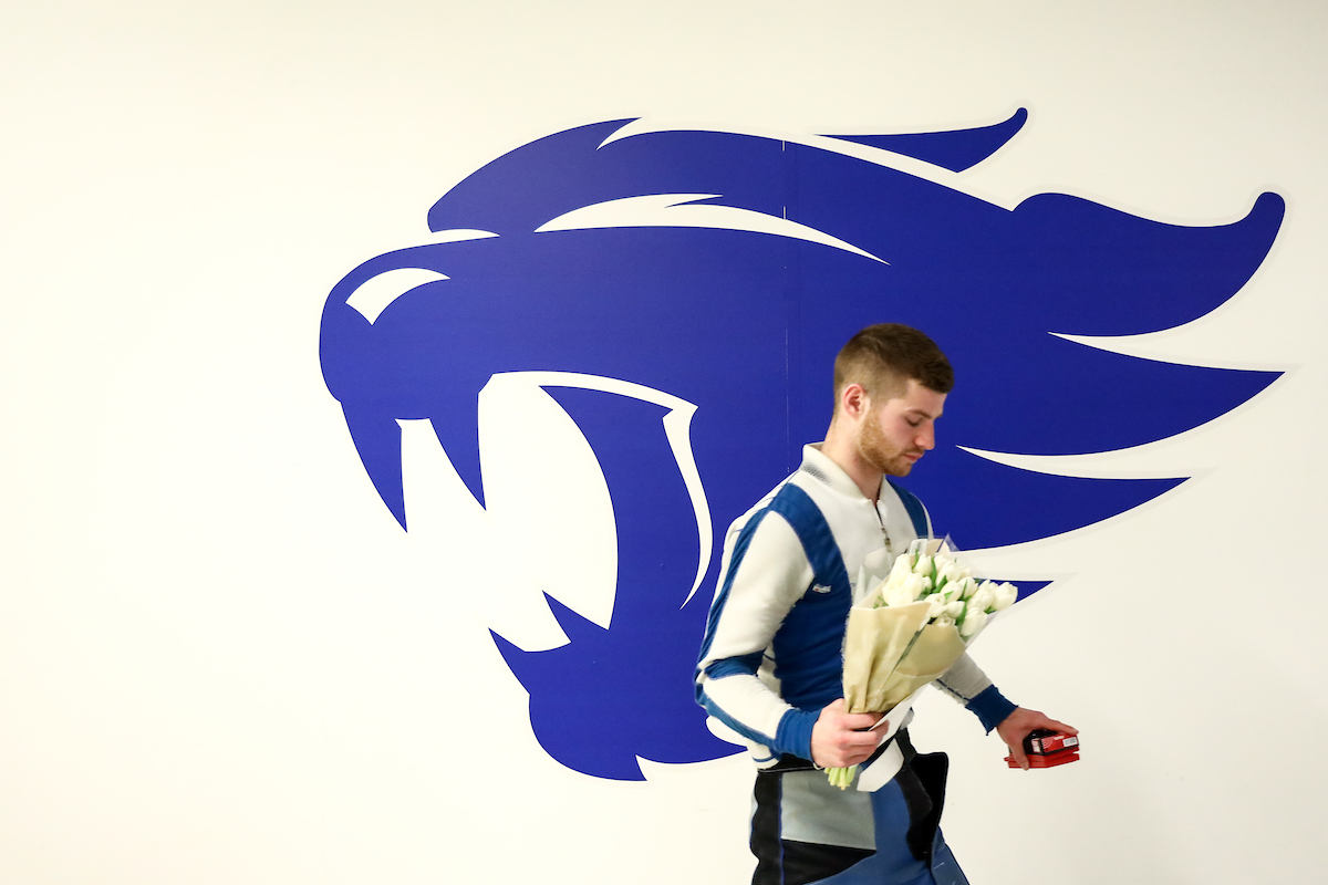 Ian Foos. 

Kentucky vs Morehead State rifle.

Photo by Eddie Justice | UK Athletics
