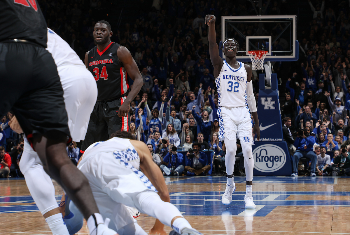 Wenyen Gabriel.

The University of Kentucky men's basketball team beat Georgia 66-61 on Sunday, December 31, 2017 at Rupp Arena in Lexington, Ky.

Photo by Elliott Hess | UK Athletics