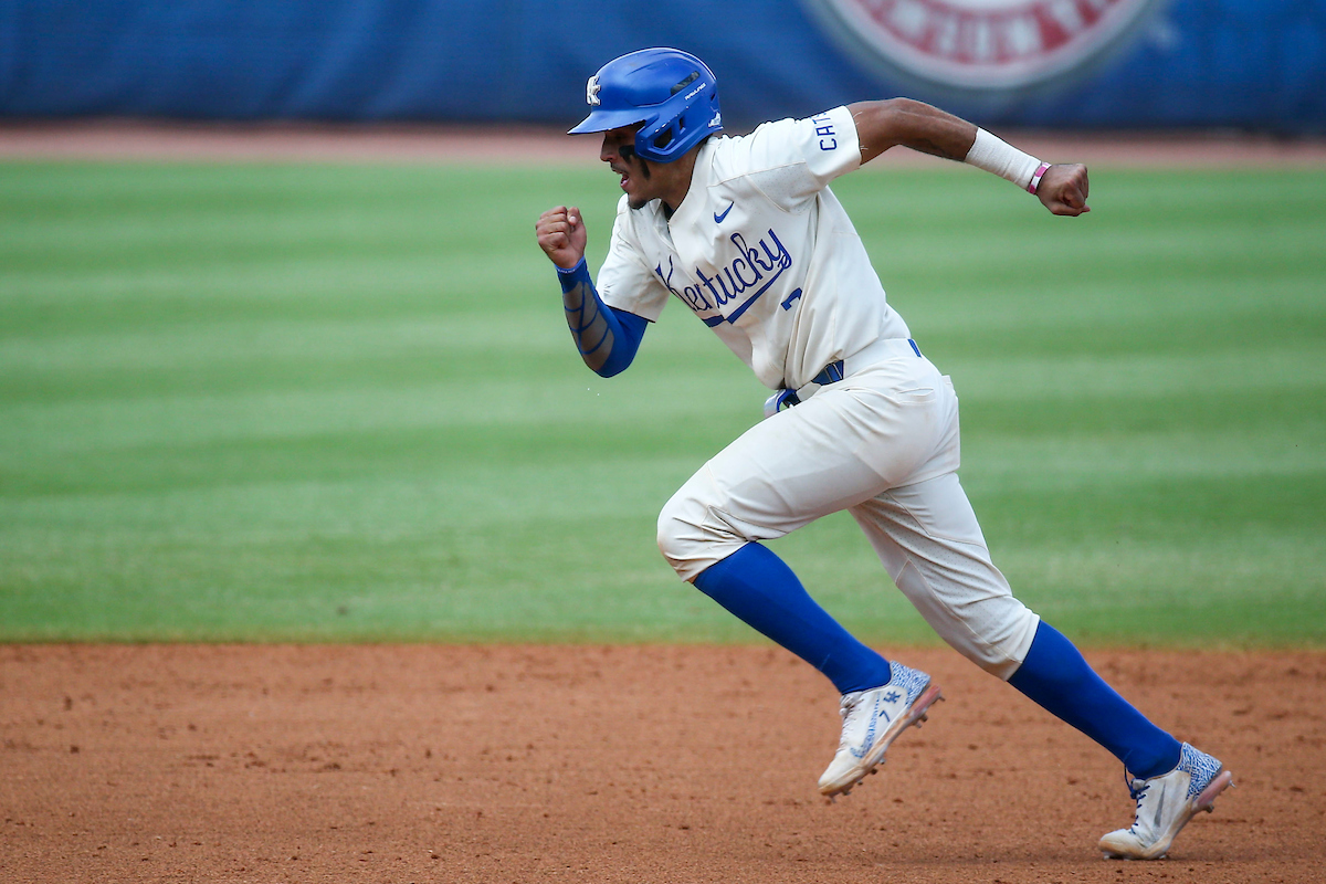 Devin Burkes.Kentucky defeats LSU 7-2.Photo by Sarah Caputi | UK Athletics