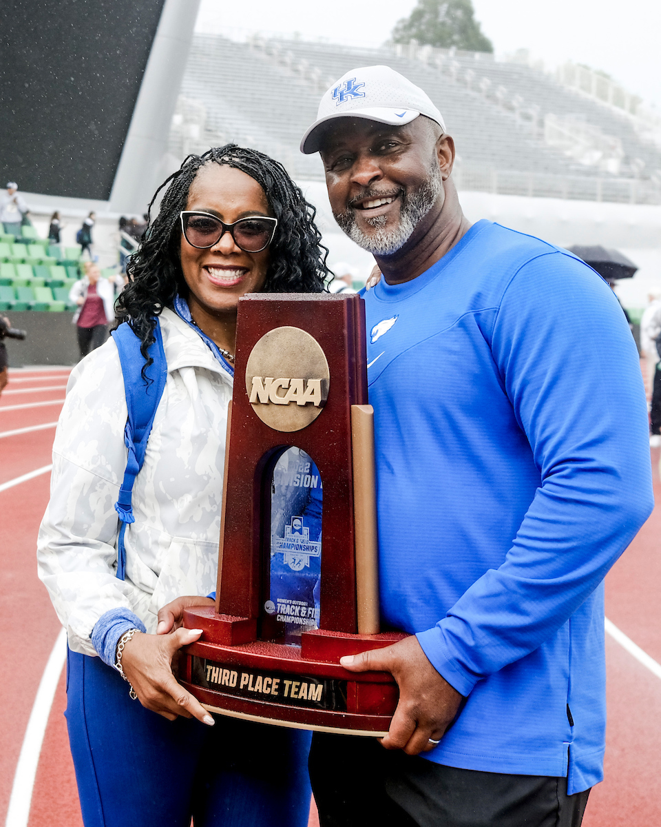 La Tayna Greene. Lonnie Greene.

Day Four. The UK women’s track and field team placed third at the NCAA Track and Field Outdoor Championships at Hayward Field in Eugene, Or.

Photo by Chet White | UK Athletics