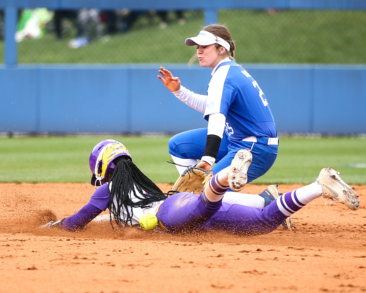 Emmy Blane. 

Kentucky loses to LSU 10-7. 

Photo by Eddie Justice | UK Athletics