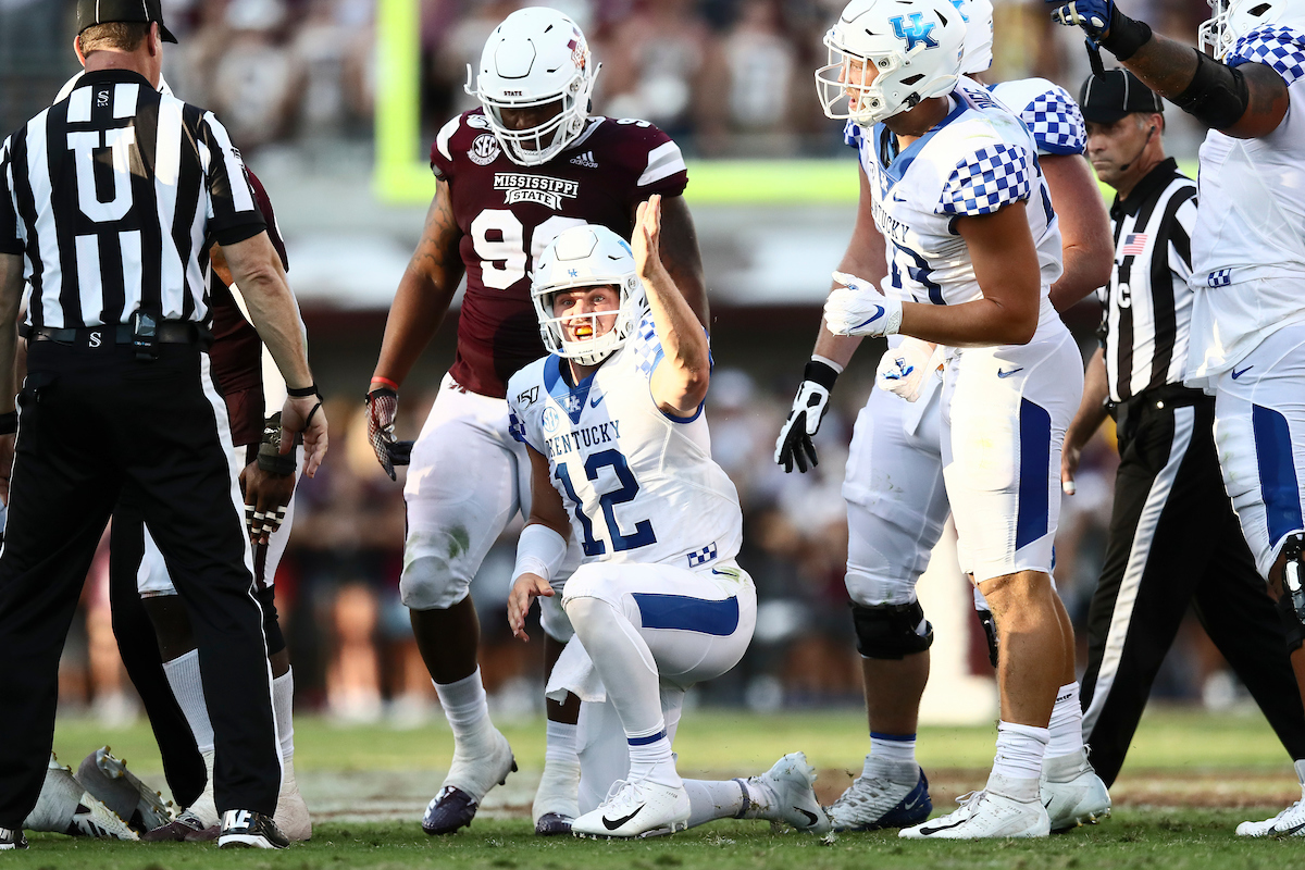 SAWYER SMITH.

Kentucky falls to Mississippi State, 28-13.

Photo by Elliott Hess | UK Athletics