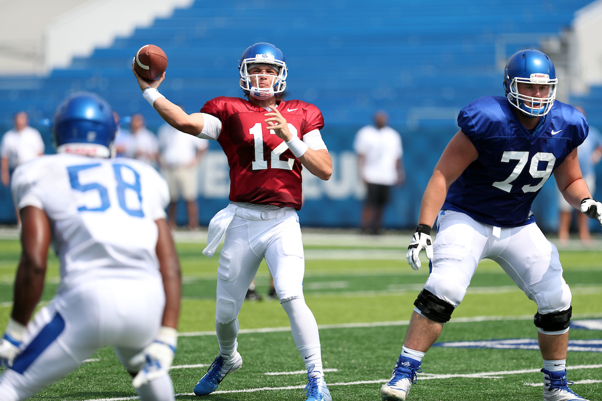 Football training camp Saturday, August 11,  2018. 

Photo by Britney Howard | UK Athletics
