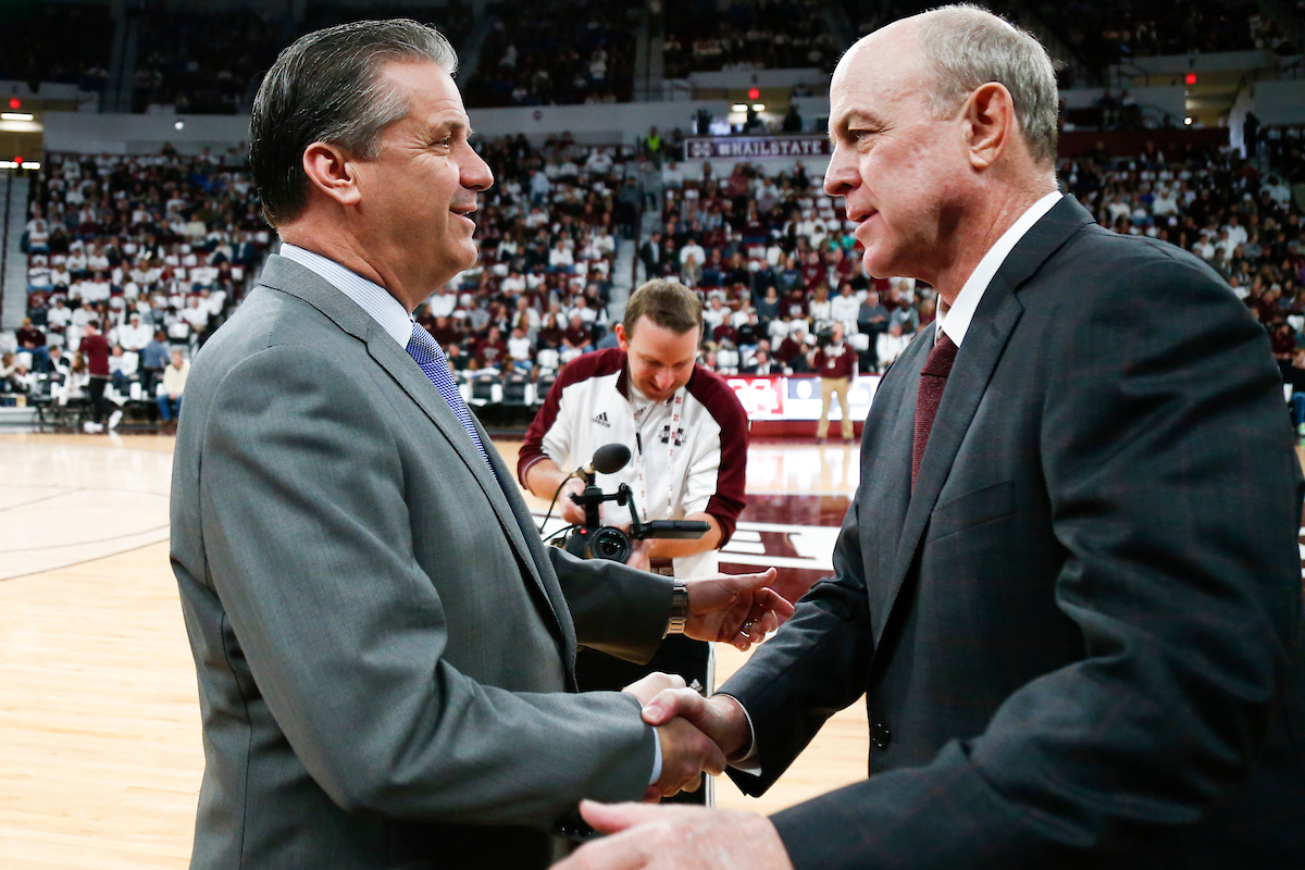 John Calipari.

Kentucky beat Mississippi State 71-67 at Humphrey Coliseum in Starkville, MS.

Photo by Chet White | UK Athletics