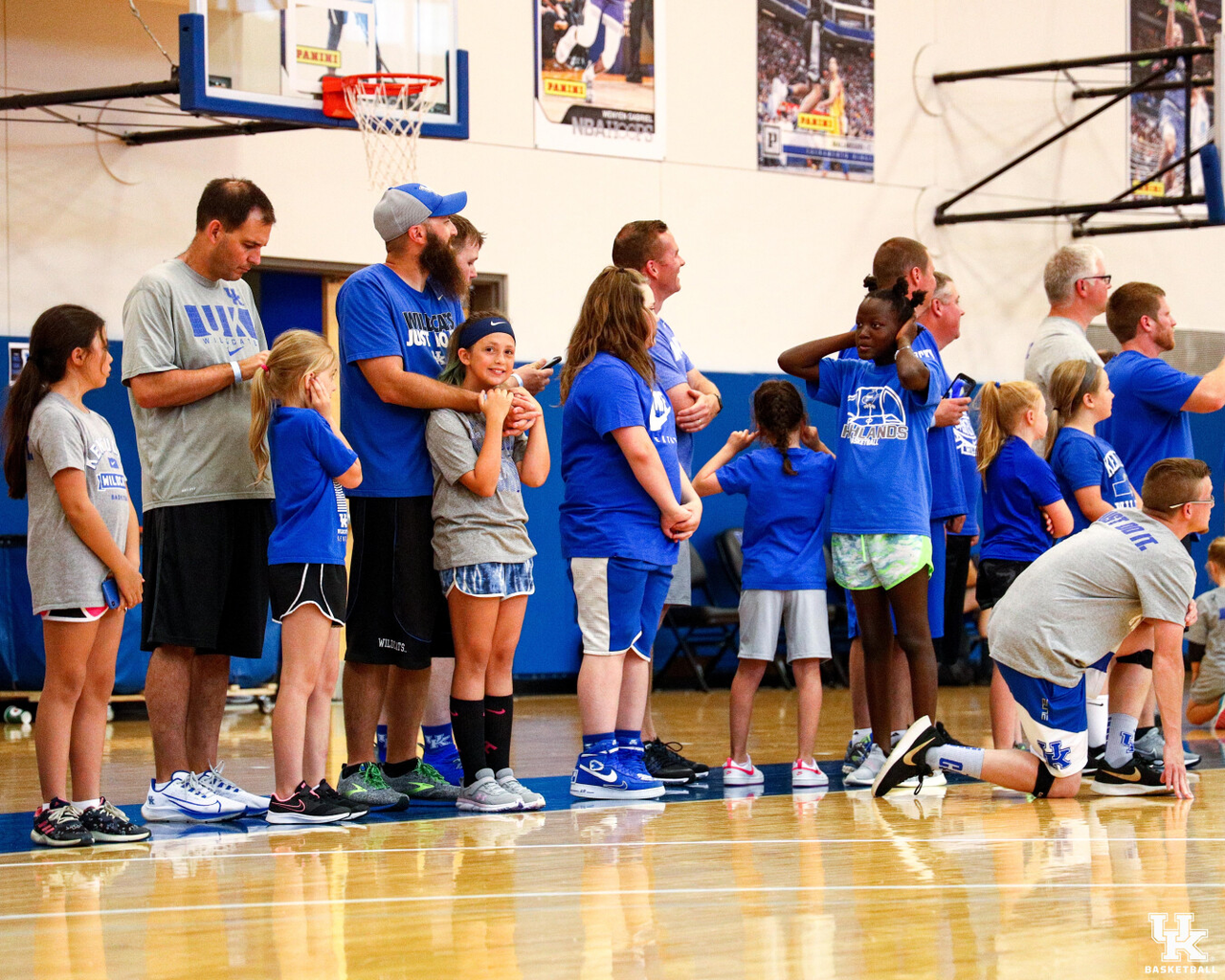 The 2021 Father-Daughter Kentucky men's basketball camp.

Photo by Eddie Justice | UK Athletics