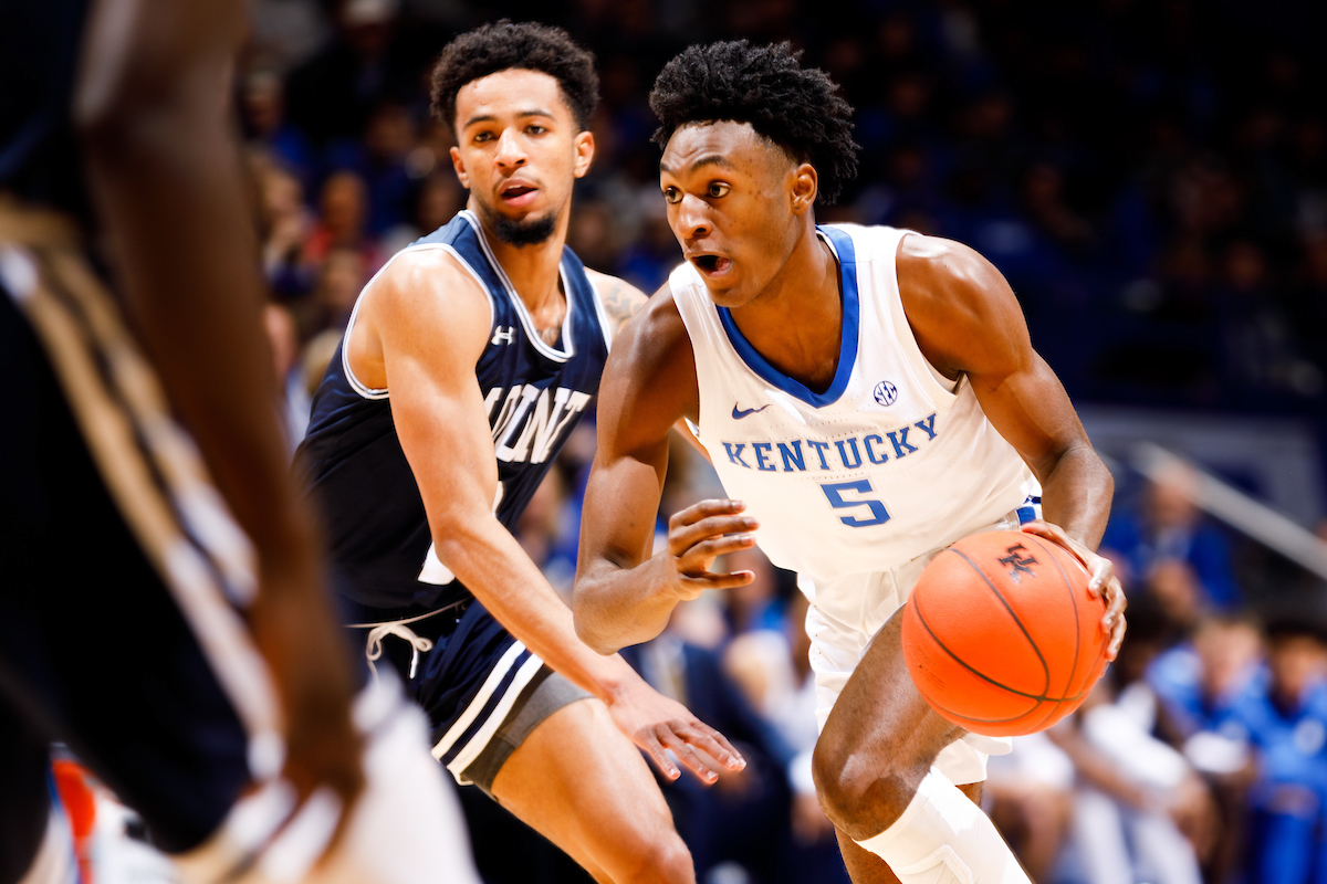 Immanuel Quickley.

Kentucky beat Mount St. Mary?s 82-62.


Photo by Elliott Hess | UK Athletics
