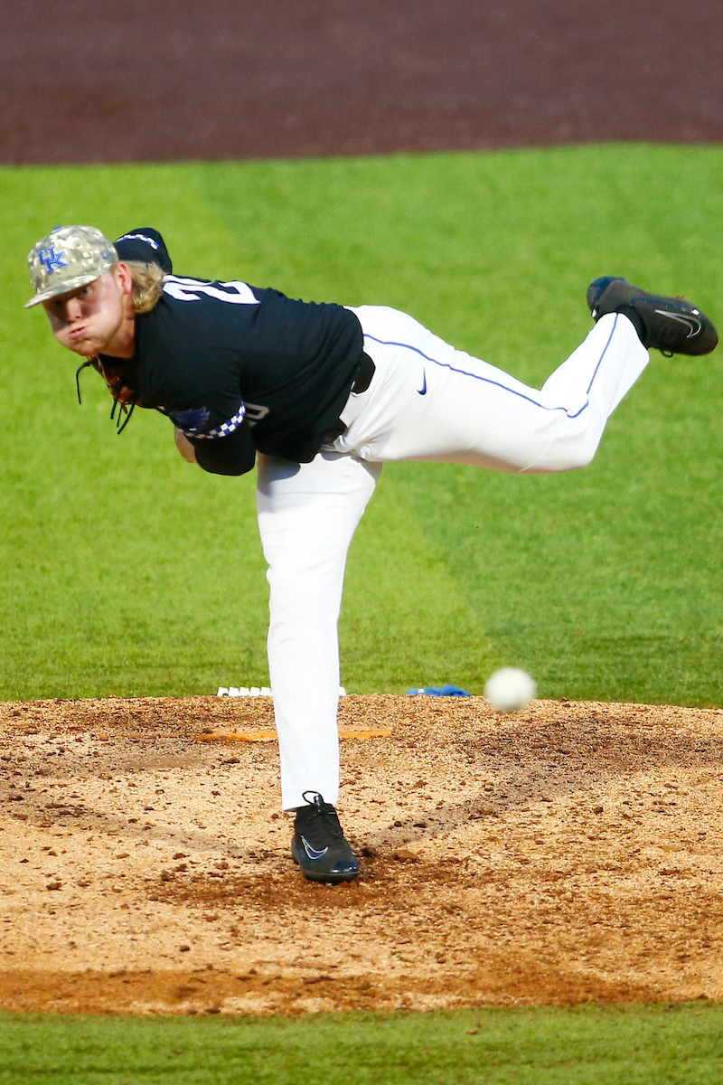 Braxton Cottongame. 

Kentucky falls to Arkansas 5-2