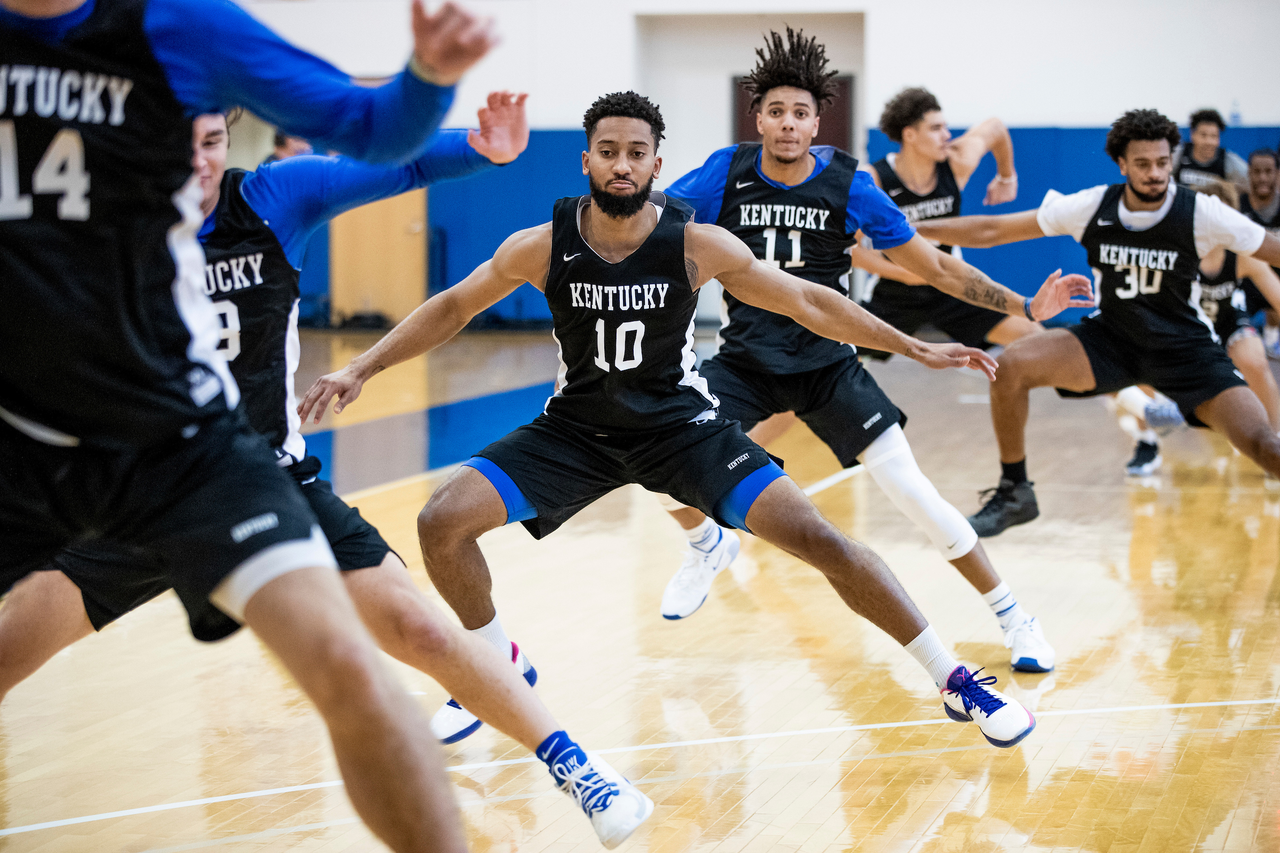 Davion Mintz. Dontaie Allen.

Menâ??s basketball practice. 

Photo by Chet White | UK Athletics