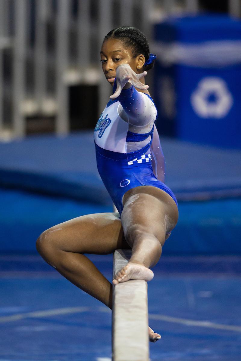Cally Nixon.

Kentucky beats LSU 197.100 - 196.800

Photo by Grant Lee | UK Athletics