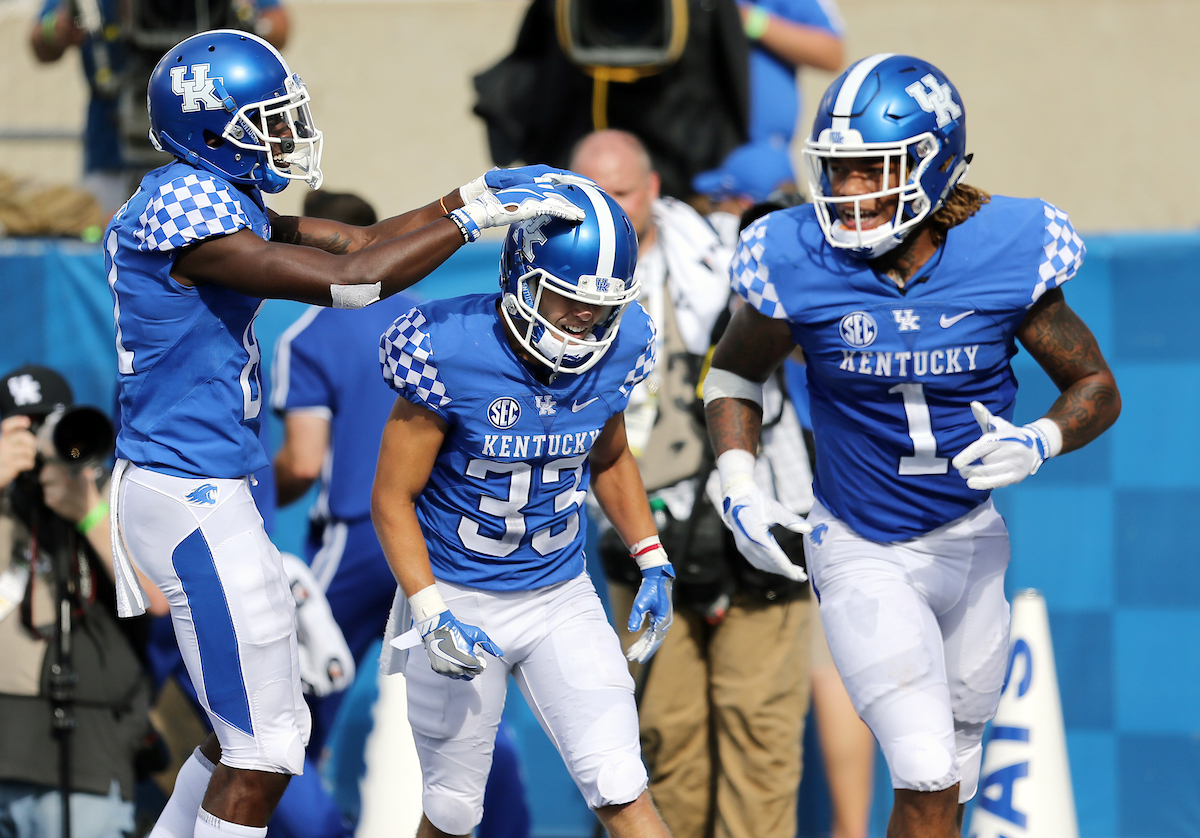 David Bouvier, Lynn Bowden 


Kentucky Football beats Central Michigan 35-20.

Photo by Britney Howard | UK Athletics