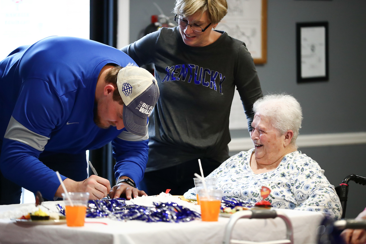 Cambridge Place named its dining hall the “Landon Young Dining Hall” for his support of the retirement home throughout his Wildcat career.  


Photo by Elliott Hess | UK Athletics