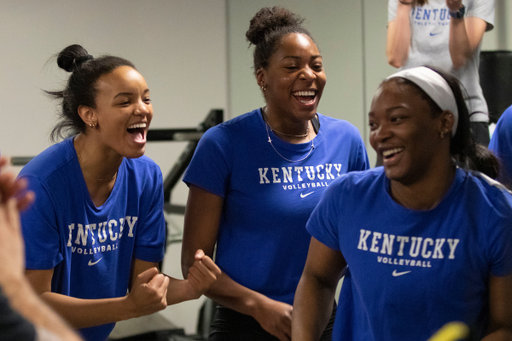 Jordyn Williams. Reagan Rutherford. Azhani Tealer.

Volleyball Spring Workout.

Photo by Tommy Quarles | UK Athletics