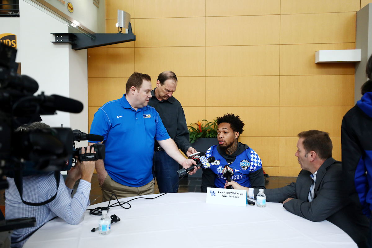 Lynn Bowden
Belk Bowl Media Day

Photo by Britney Howard | Staff