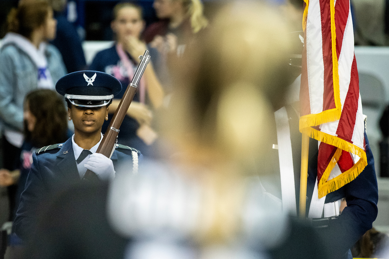 National Anthem. 

Kentucky beats Mizzou 3-0. 

Photo by Eddie Justice | UK Athletics