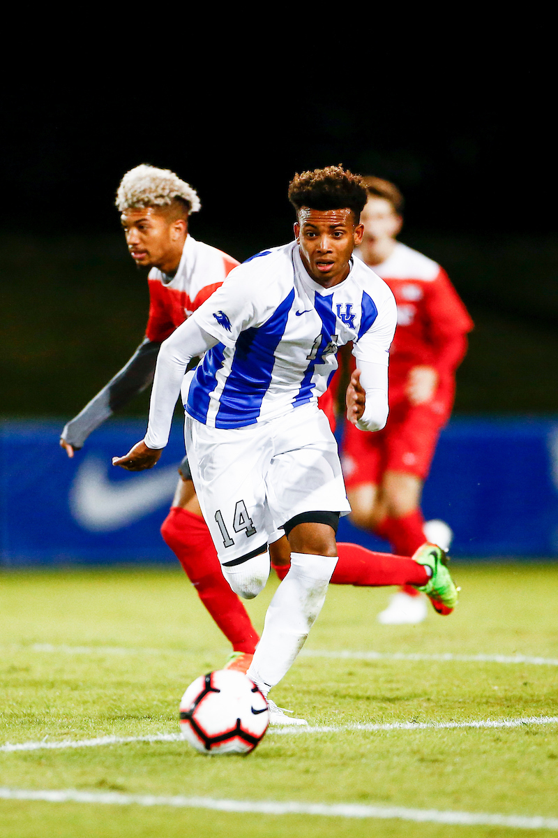 Daniel Evans.

Kentucky defeats Ohio State University 2-1.

Photo by Hannah Phillips | UK Athletics