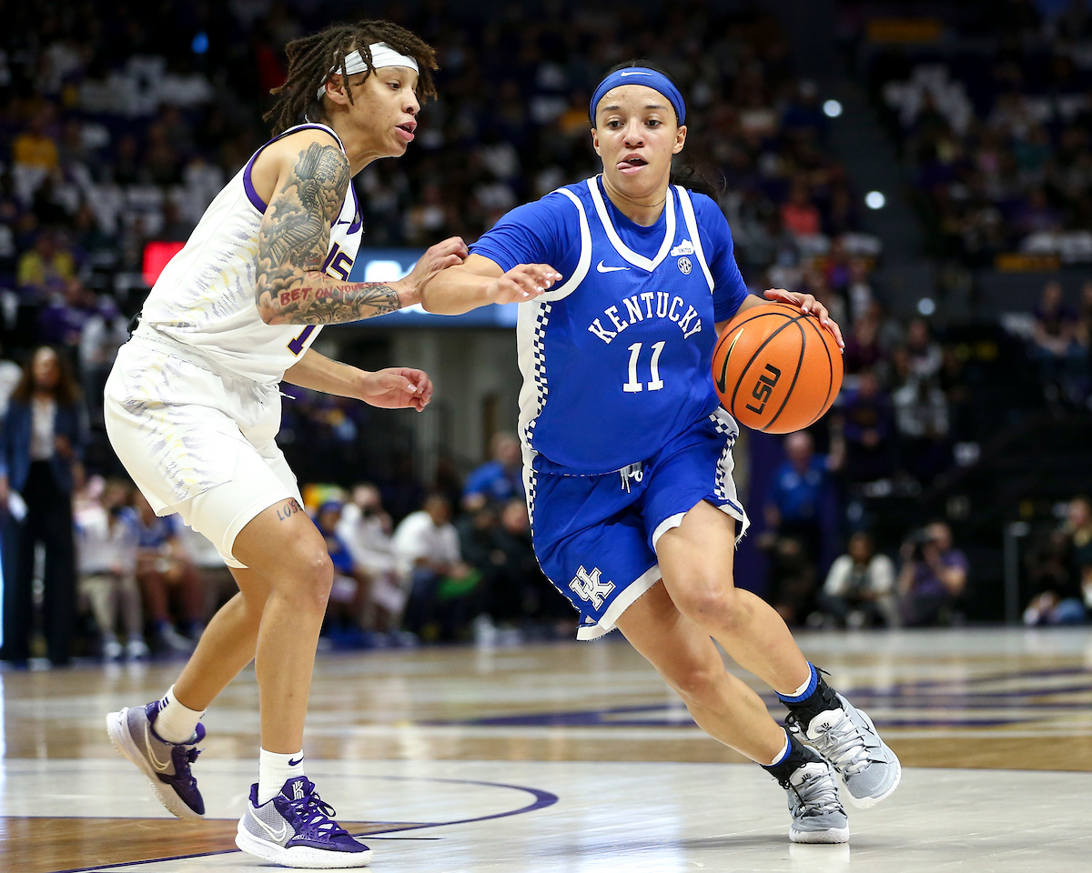 Jada Walker.

Kentucky loses to LSU 78-69.

Photo by Grace Bradley | UK Athletics