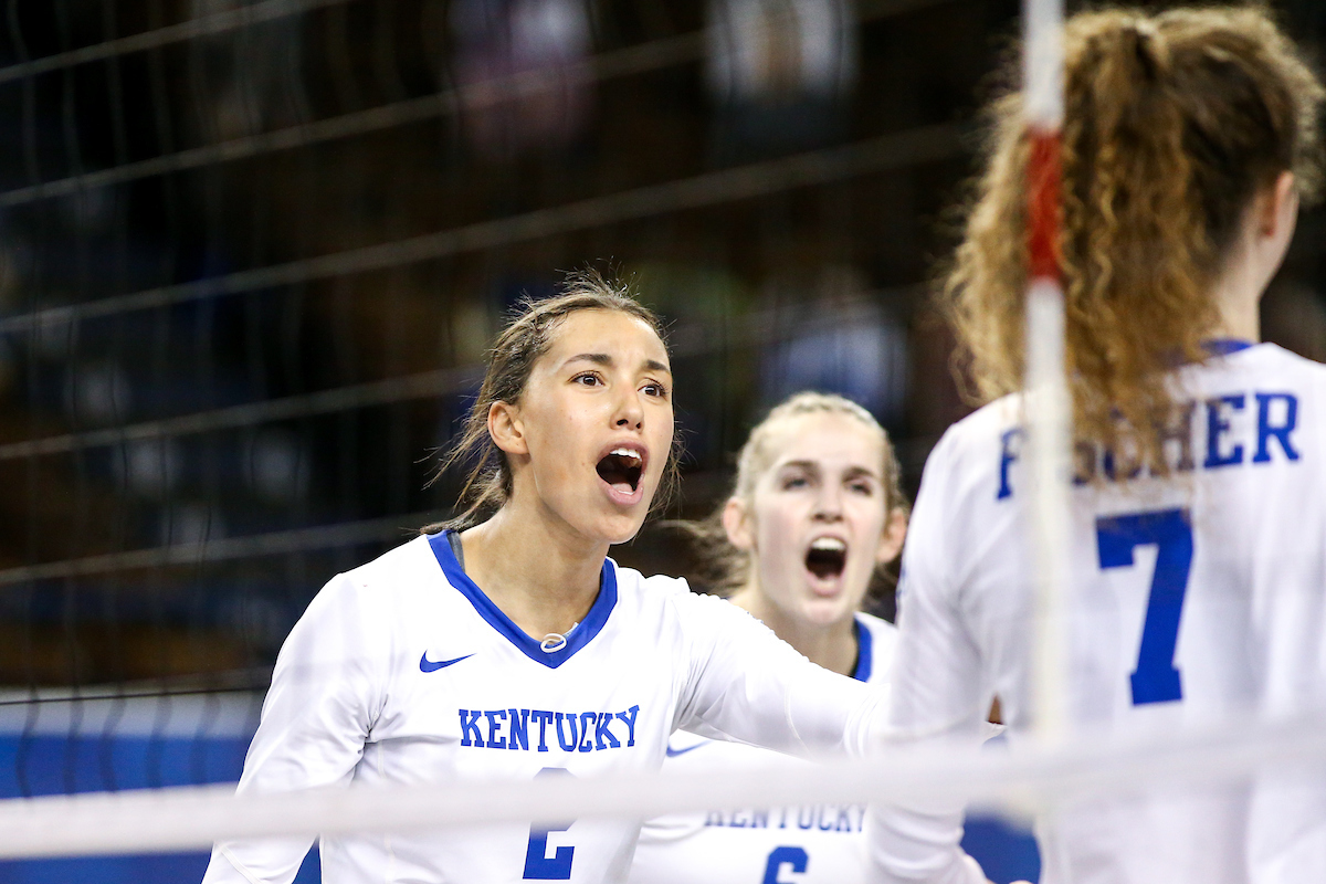 Madi Skinner. 

Volleyball Blue White Match.

Photo by Eddie Justice | UK Athletics
