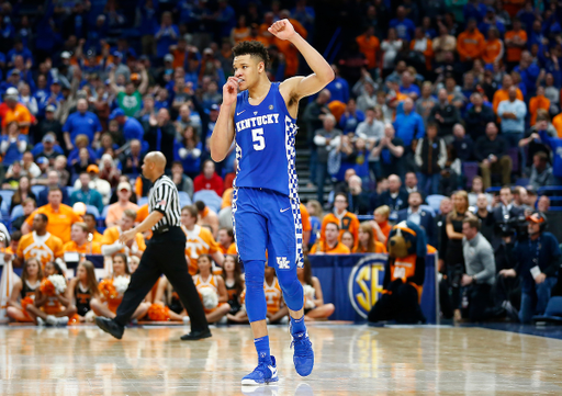 Kevin Knox.

The University of Kentucky men's basketball team beat Tennessee 77-72 to claim the 2018 SEC Men's Basketball Tournament championship at Scottrade Center in St. Louis, Mo., on Sunday, March 11, 2018.

Photo by Chet White | UK Athletics