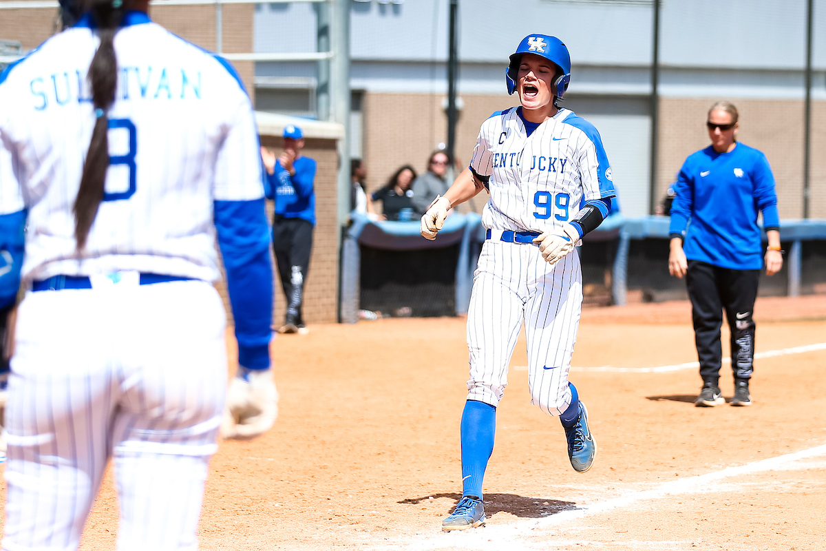 Kayla Kowalik. Celebration.

Kentucky beats Ole Miss 8-2.

Photo by Eddie Justice | UK Athletics