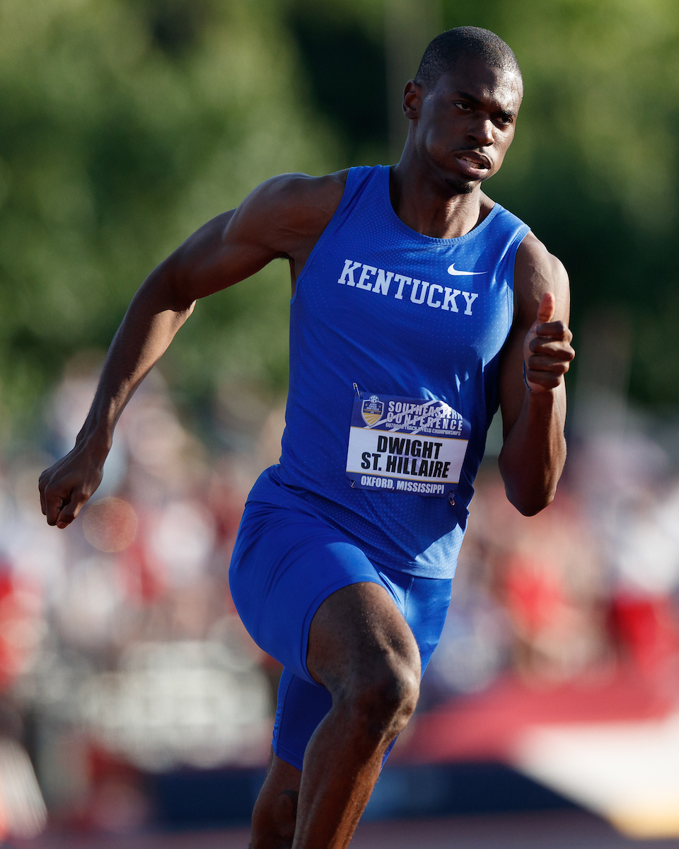 Dwight St. Hillaire.

SEC Day 3.

Elliott Hess | UK Athletics