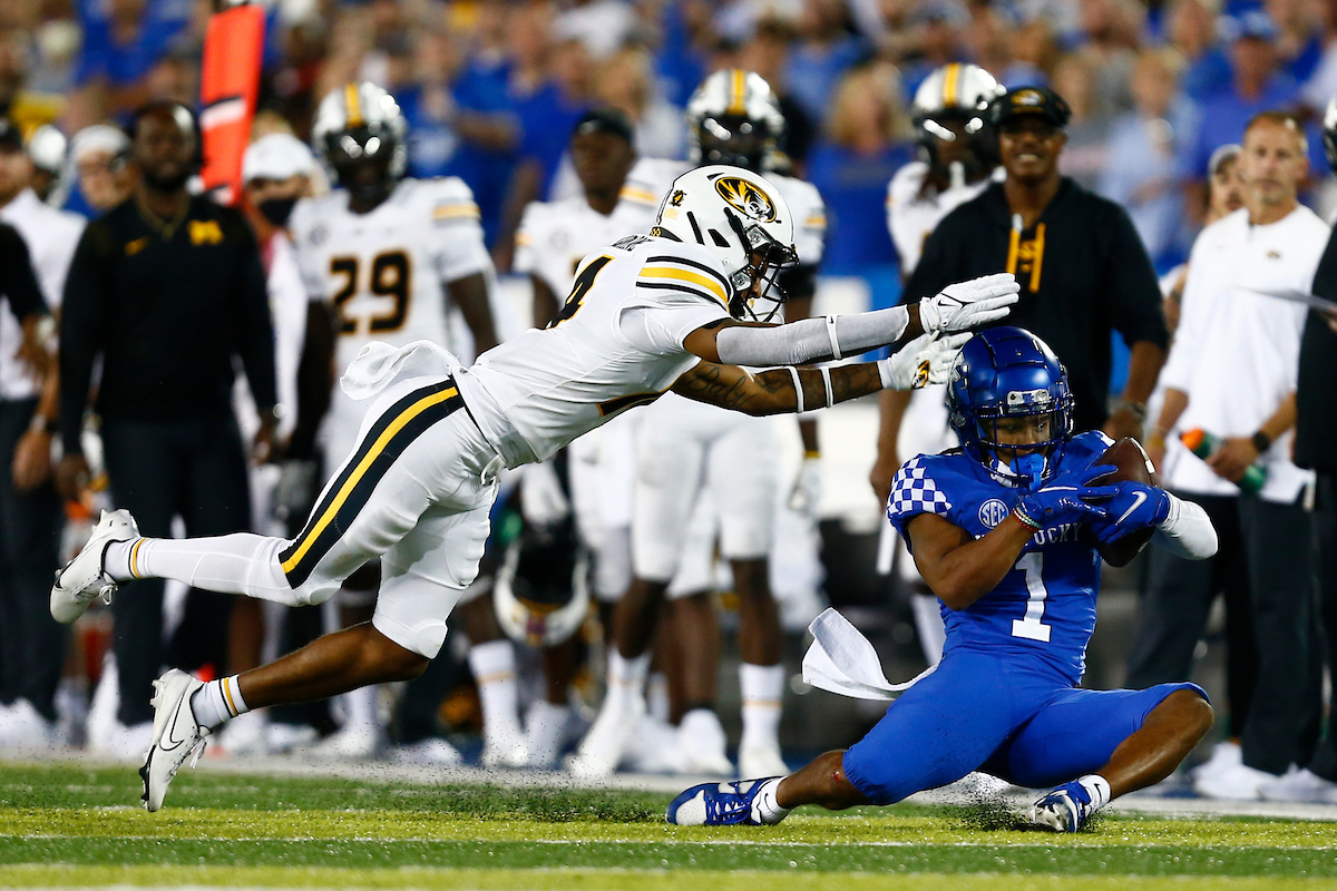 Wan'Dale Robinson. 

Kentucky beat Mizzou 35-28. 

Photo By Barry Westerman | UK Athletics