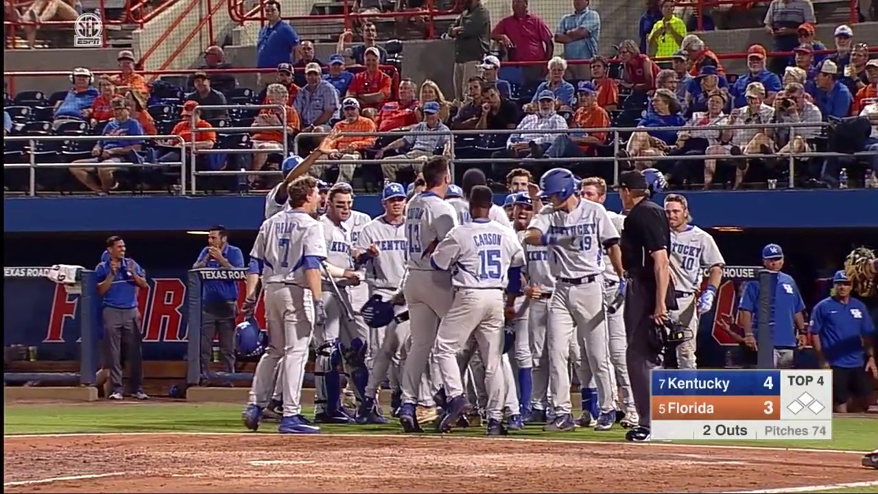 BSB: Kentucky 12, Florida 4