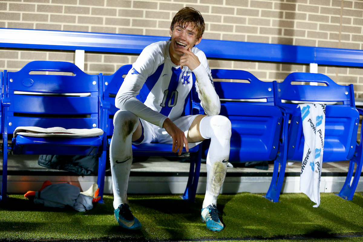 Nicolai Fremstad.

Men's soccer beat Lipscomb 2-1.

Photo by Chet White | UK Athletics