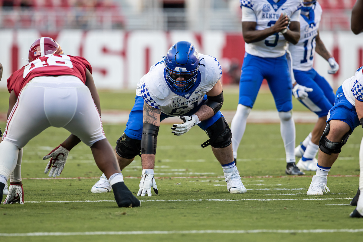 Austin Dotson 

Alabama defeats Kentucky 63-3

Photo By Brian Moriarty | UK Football