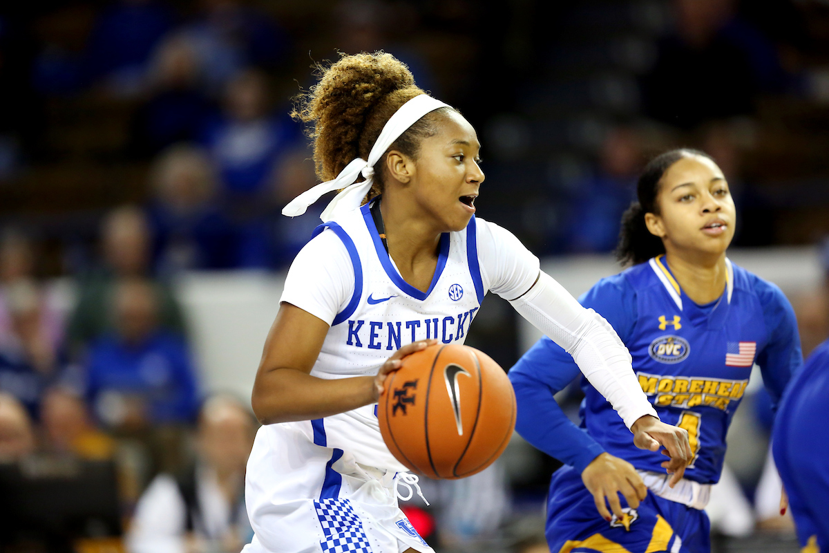 Jaida Roper

UK women's basketball beats Morehead State. 

Photo by Britney Howard  | UK Athletics