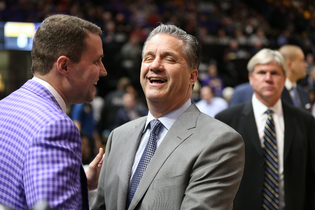 John Calipari.

The University of Kentucky men's basketball team beat LSU 74-71 at the Pete Maravich Assembly Center in Baton Rouge, La., on Wednesday, January 3, 2018.

Photo by Chet White | UK Athletics