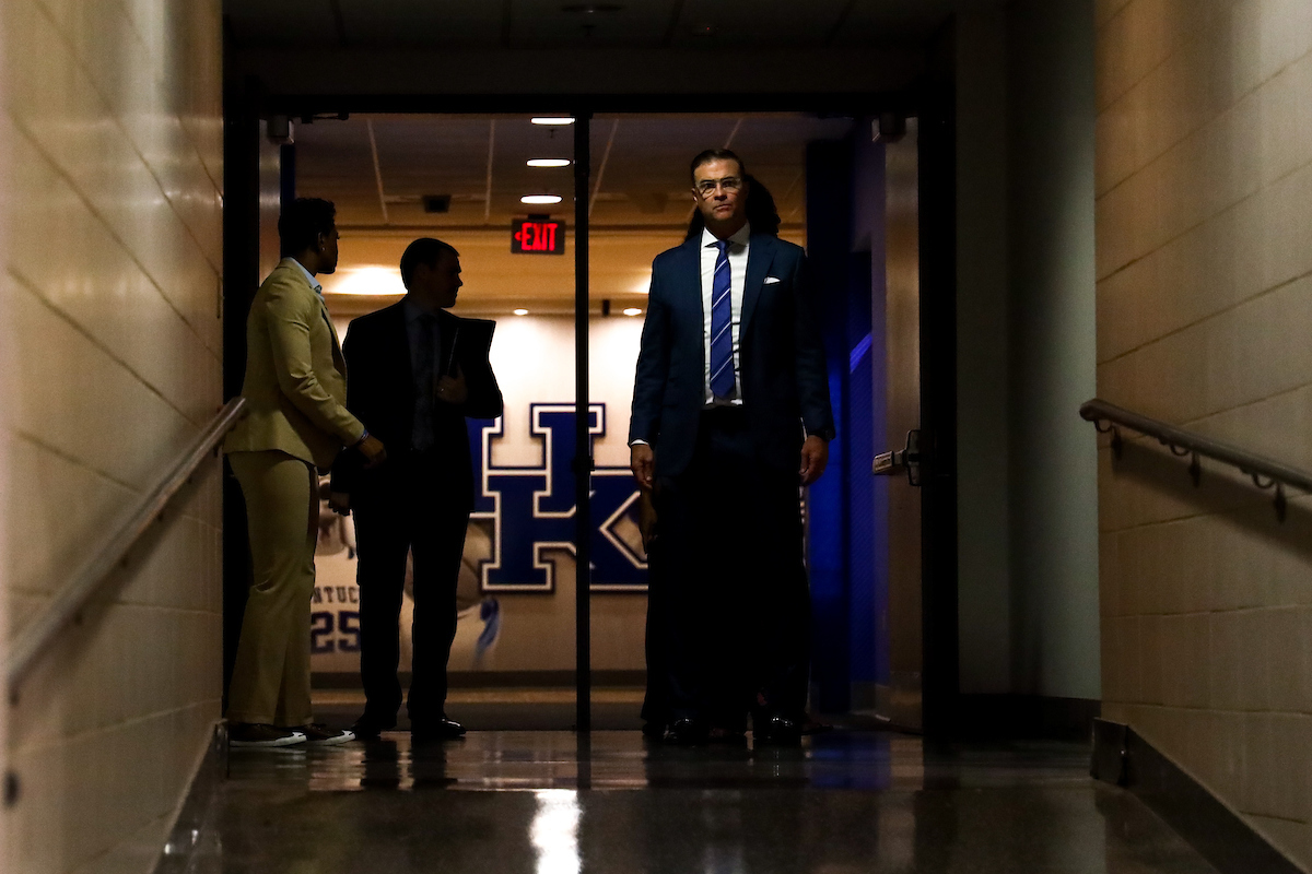 Matthew Mitchell. 

Kentucky beat Mississippi State 73-62.

Photo by Eddie Justice | UK Athletics