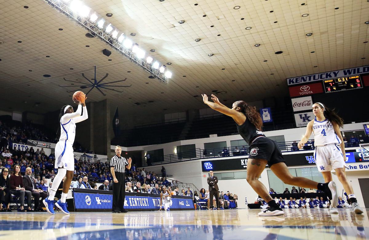 Rhyne Howard
The UK Women's Basketball falls to South Carolina. 

Photo by Britney Howard | UK Athletics