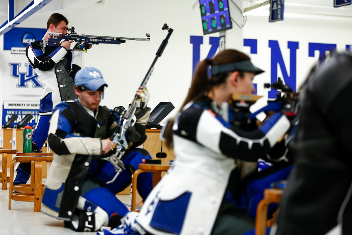 Mason Hamilton. 

UK Rifle vs. Akron. 

Photo by Eddie Justice | UK Athletics