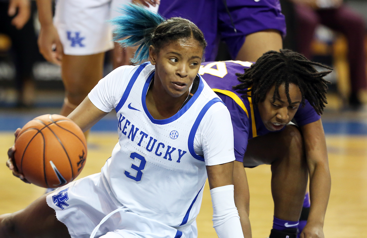 Keke McKinney

The UK Women's Basketball team beat LSU on Senior Day on Sunday, February 24, 2019.

Photo by Britney Howard | UK Athletics