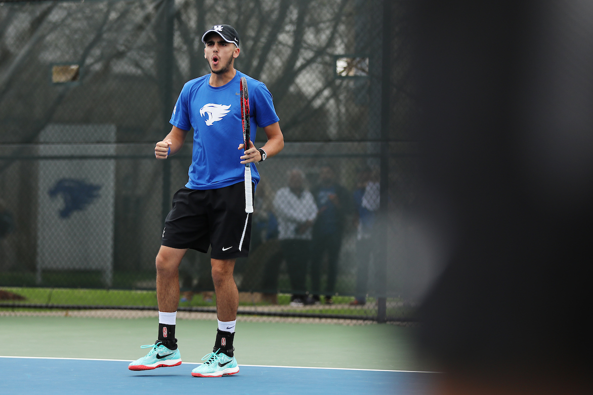 Enzo Wallart.

University of Kentucky men's tennis vs. Georgia.

Photo by Quinn Foster | UK Athletics