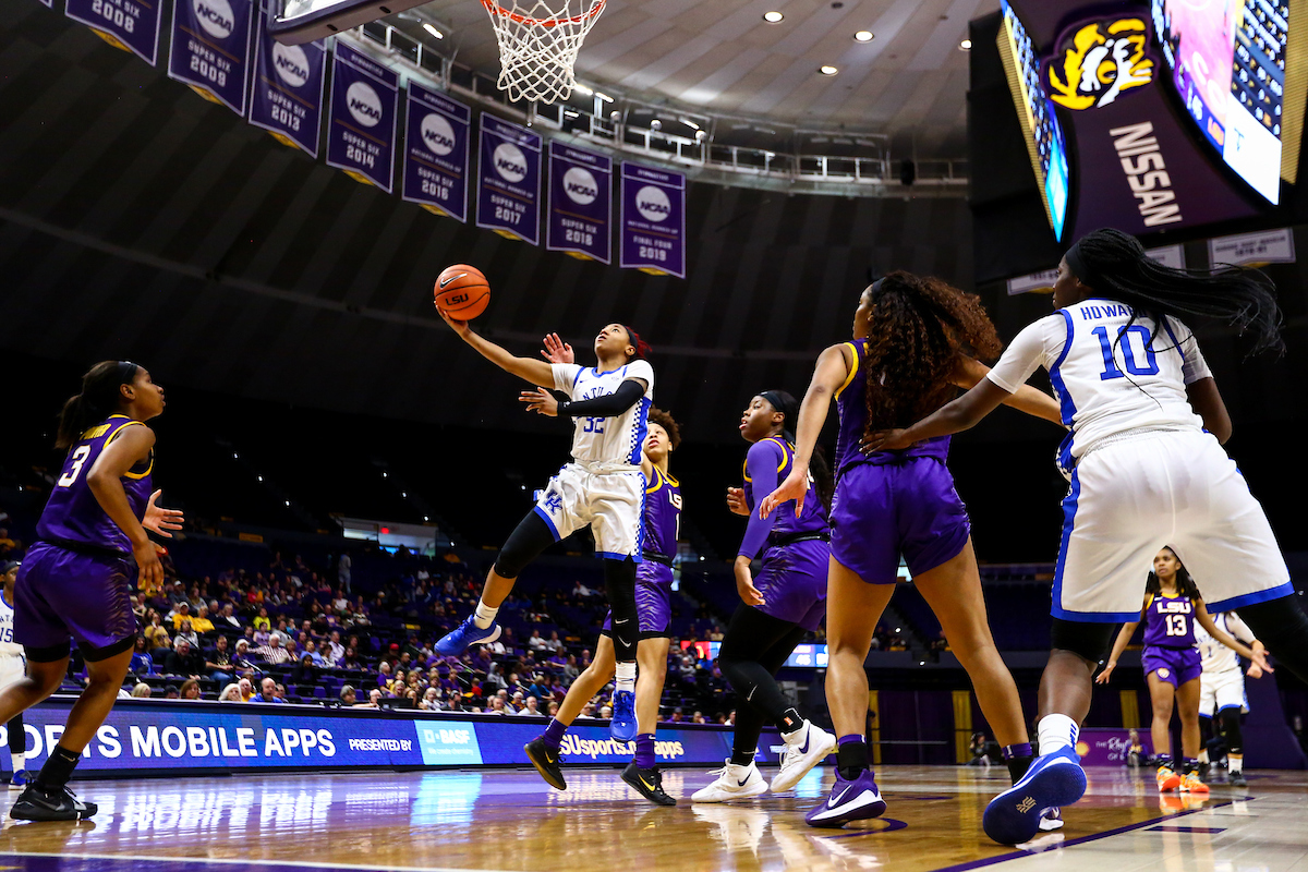 Jaida Roper. 

Kentucky falls to LSU 65-59. 

Photo by Eddie Justice | UK Athletics