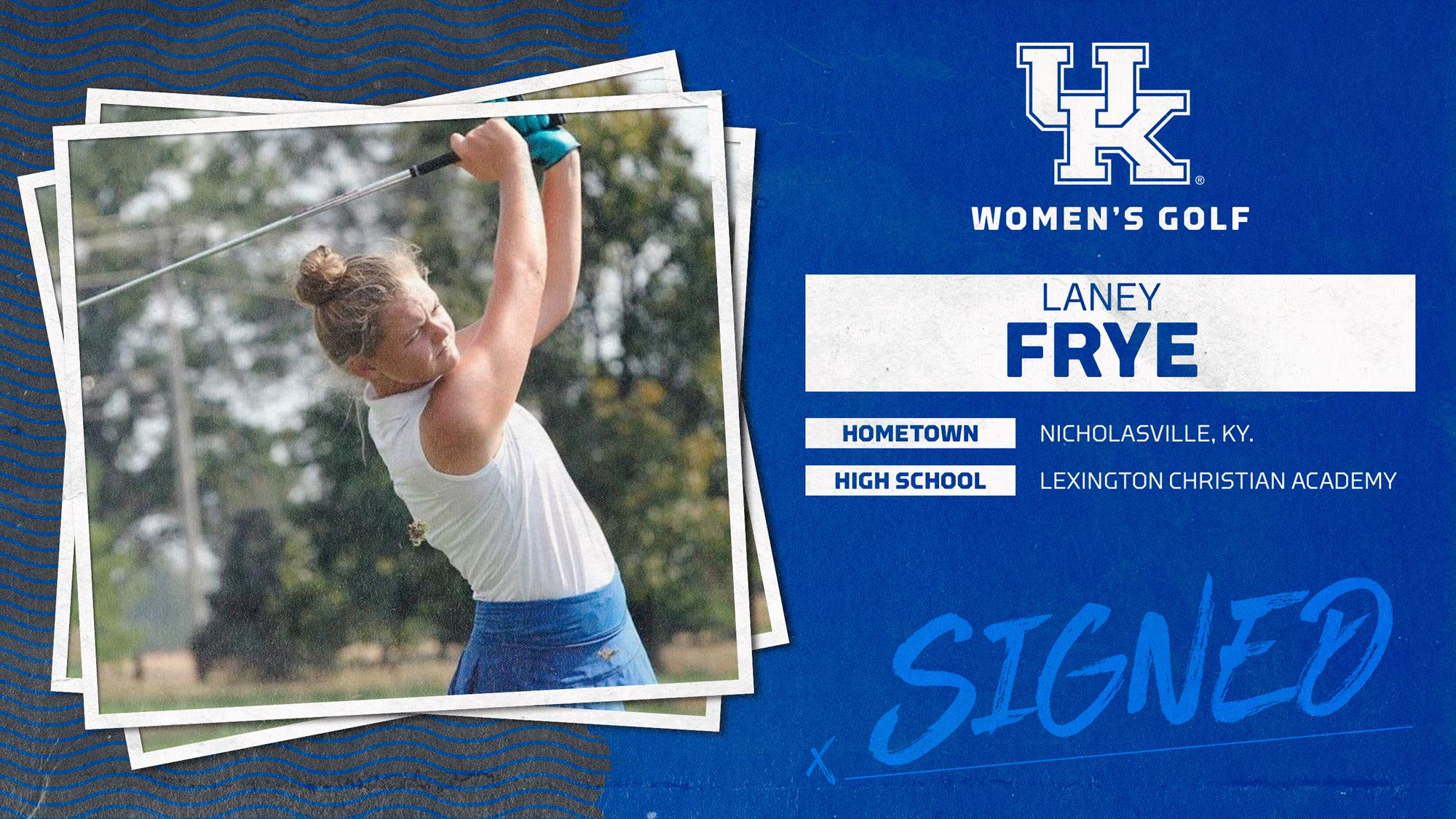 Frye Signs National Letter of Intent with Kentucky Women’s Golf