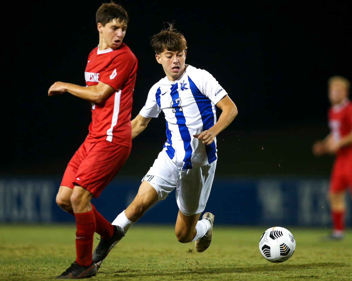 Enzo Mauriz.

Kentucky defeats Duquesne 3-1.

Photo by Grace Bradley | UK Athletics