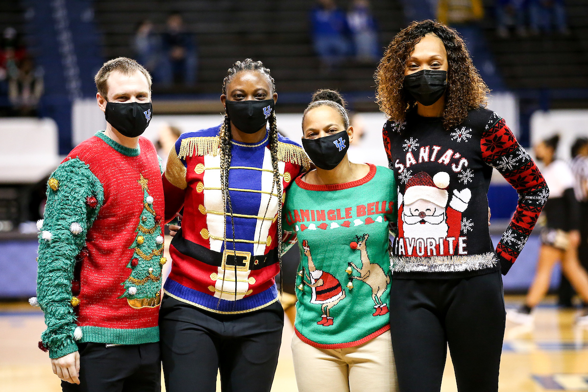 Coaches. 

Kentucky beats Worfford 98-37.

Photo by Eddie Justice | UK Athletics
