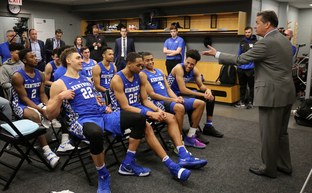 John Calipari. 

UK beats to UNC 80-72. 


Photo By Barry Westerman | UK Athletics