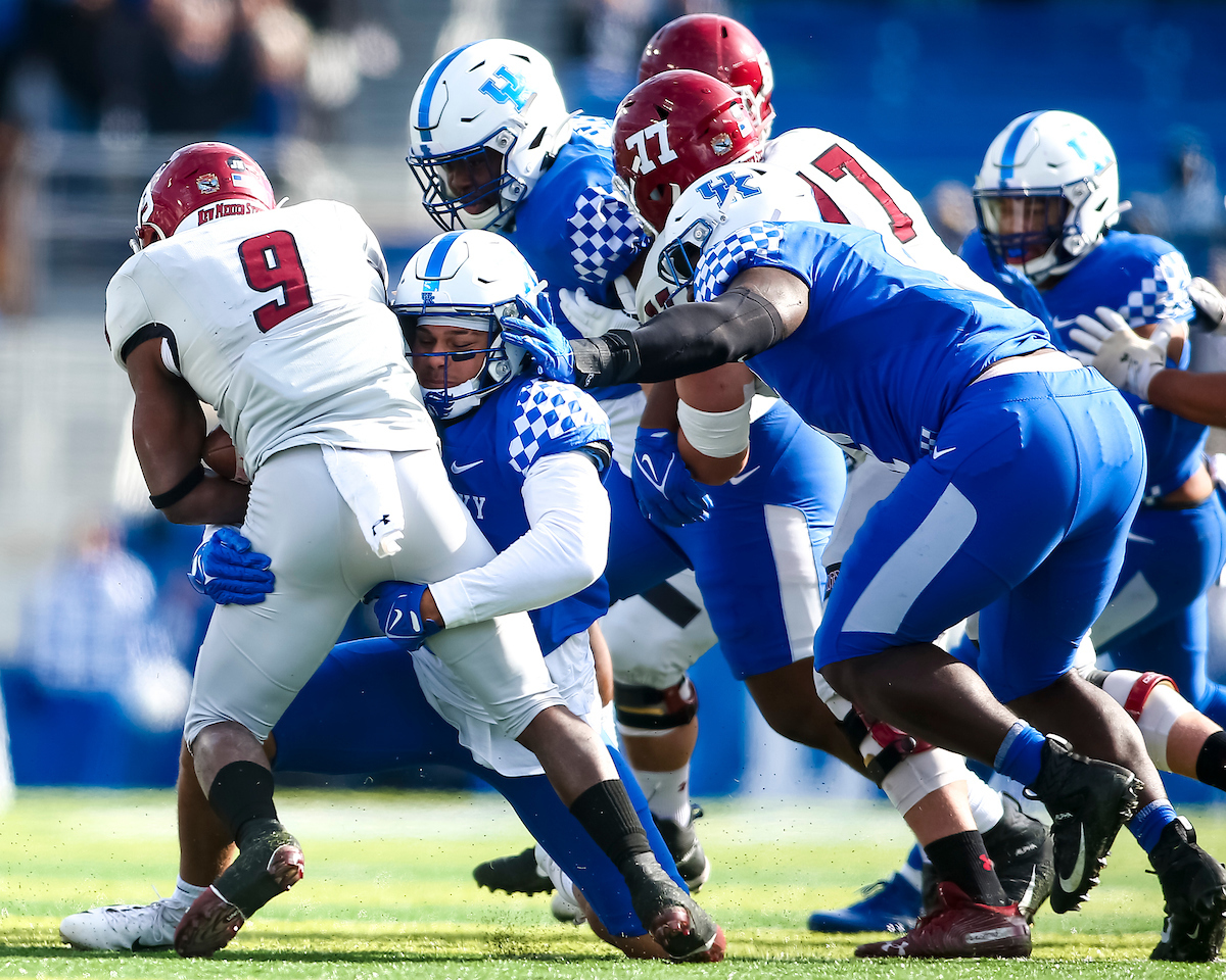 Jared Casey. 

Kentucky beat New Mexico State 56-16.

Photo by Eddie Justice | UK Athletics