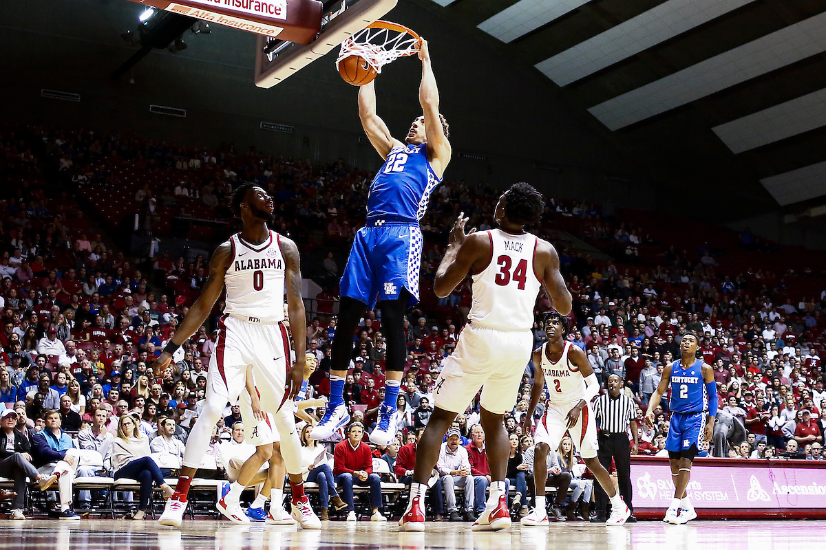 Reid Travis.

Kentucky falls to Alabama 77-75 on Saturday, January 5, 2019, at Coleman Coliseum in Tuscaloosa, AL.

Photo by Chet White | UK Athletics