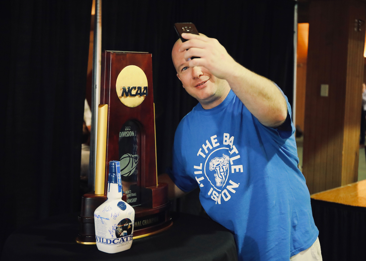 Fan.

Members of the 2012 national championship team at the 2019 Maker's Mark Bottle signing event.

Photo by Noah J. Richter | UK Athletics