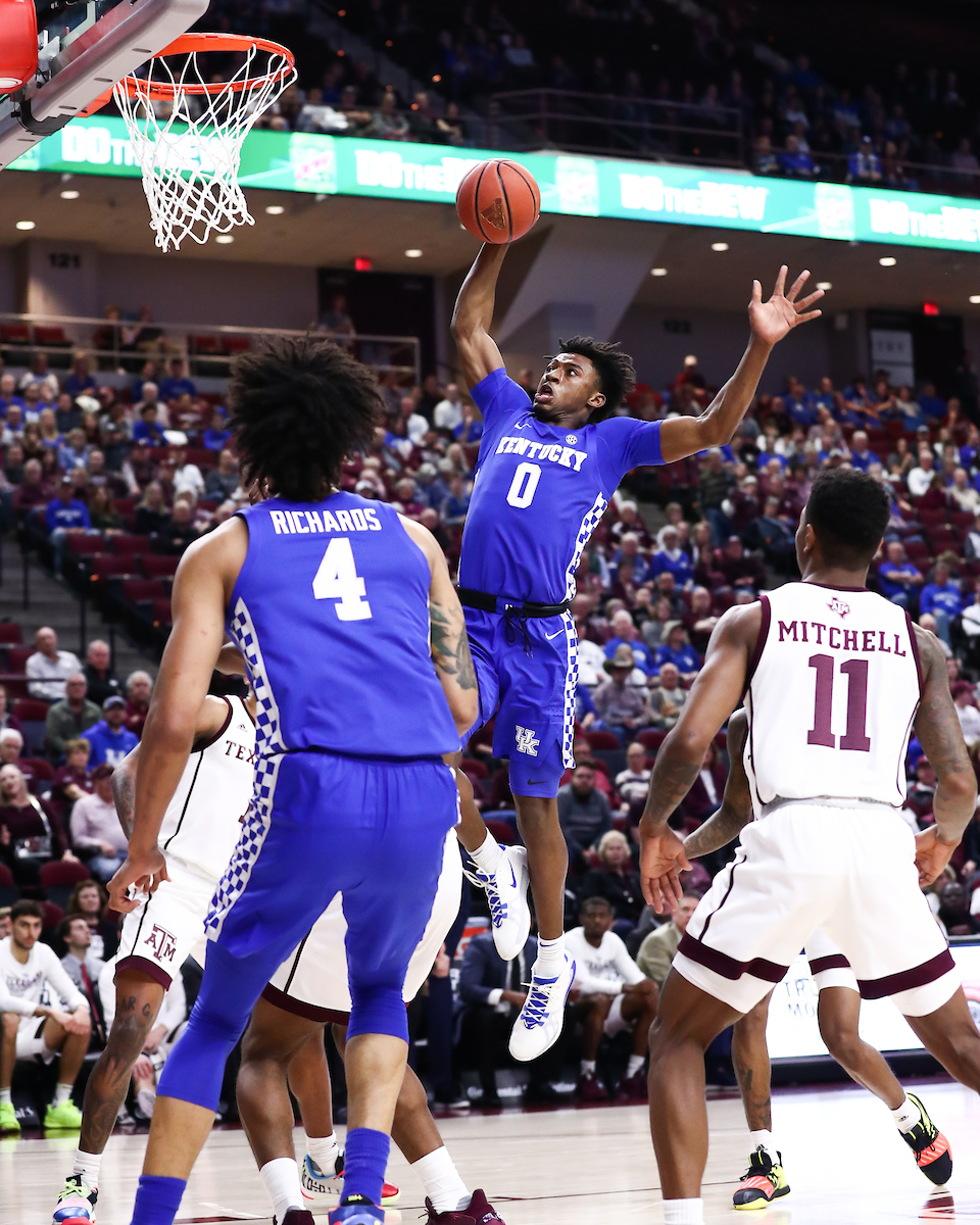 Ashton Hagans.

Kentucky beat Texas A&M 69-60.

Photo by Elliott Hess | UK Athletics