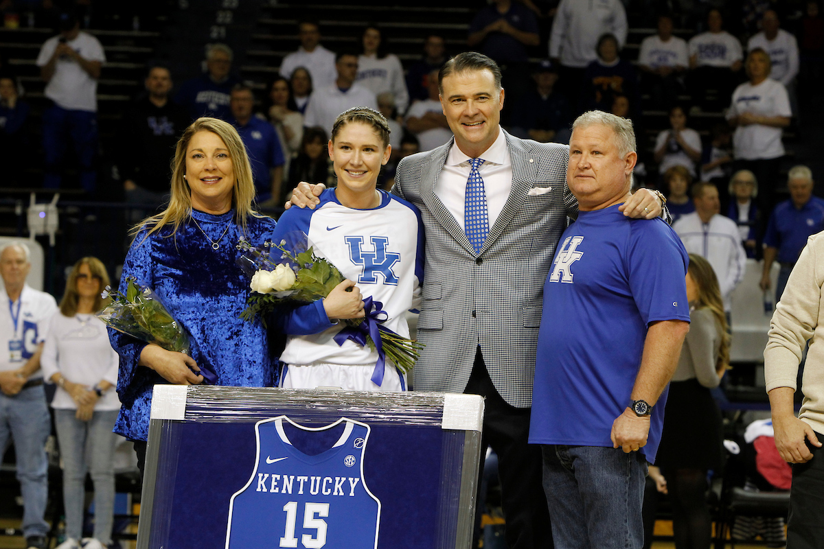 Jessica Hardin

The University of Kentucky women's basketball team falls to Mississippi State on Senior Day on Sunday, February 25, 2018 at the Memorial Coliseum.

Photo by Matt Goins