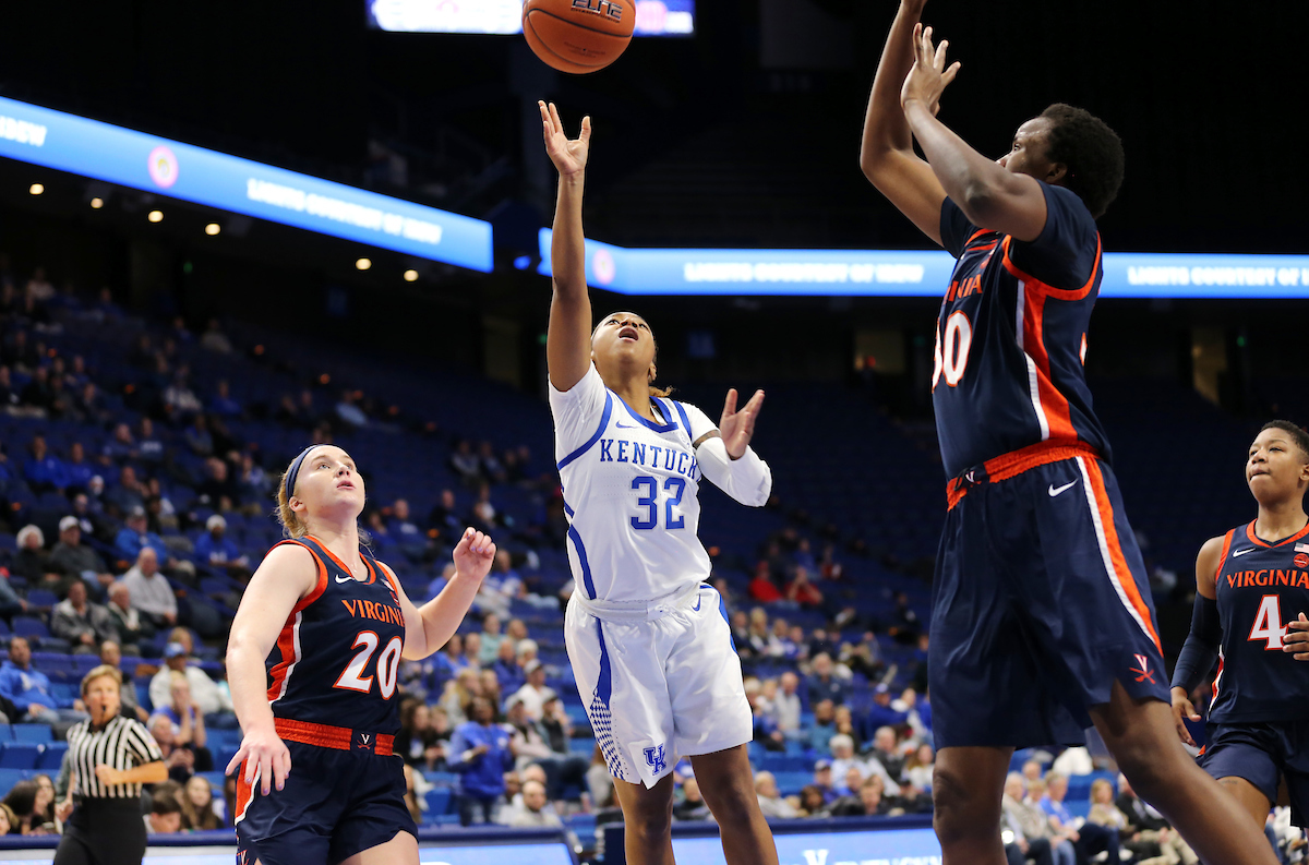 Jaida Roper


Women's Basketball beats Virginia 63-51 at Rupp Arena on Thursday, November 15, 2018.

Photo by Britney Howard  | UK Athletics