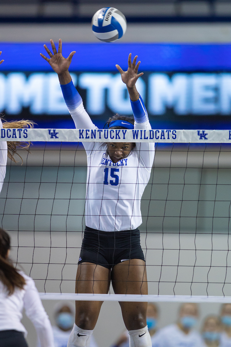 Azhani Tealer.

Kentucky sweeps Alabama 3 - 0 and wins SEC Championship

Photo by Grant Lee | UK Athletics