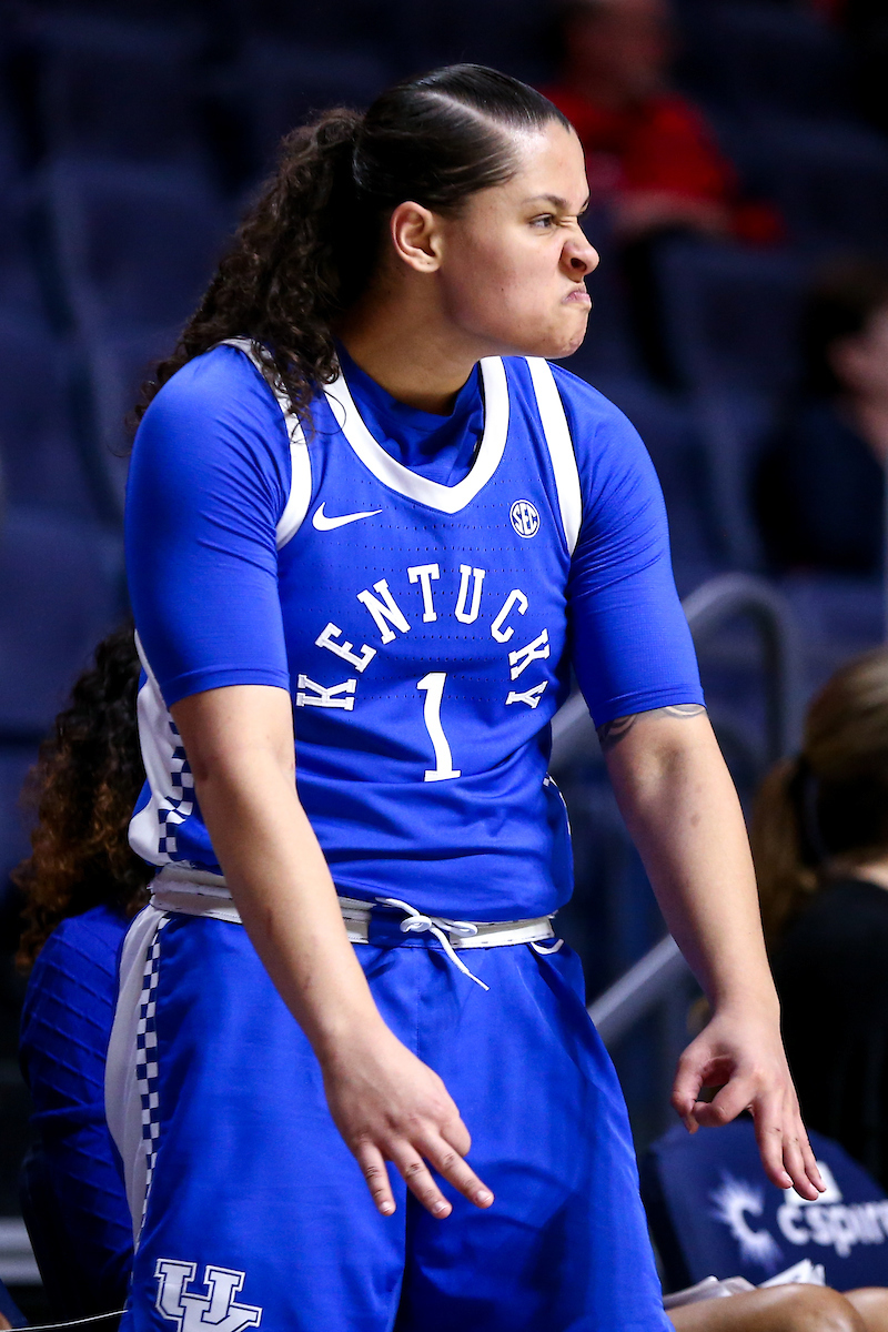 Sabrina Haines. 

Kentucky beat Ole Miss 94-52.

Photo by Eddie Justice | UK Athletics