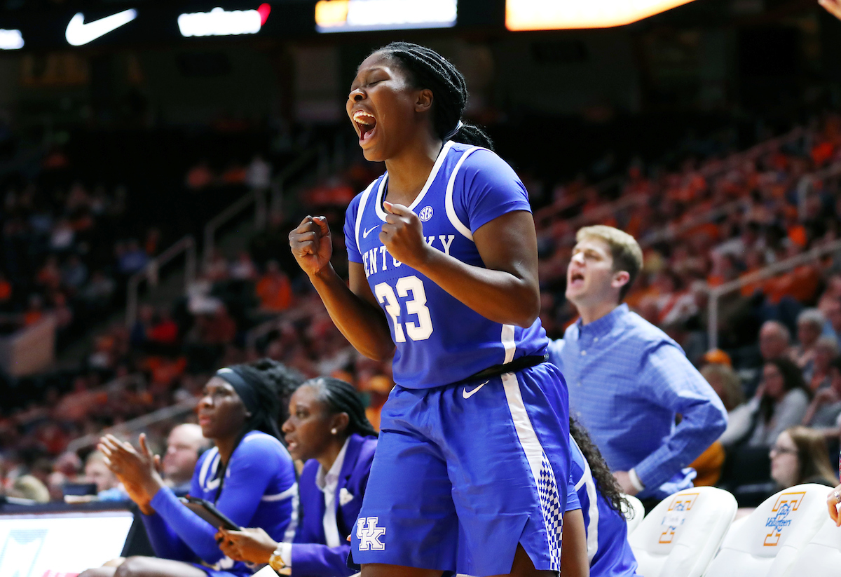 Kameron Roach
The UK Women's Basketball team beats Tennessee 73-71. 

Photo by Britney Howard  | UK Athletics