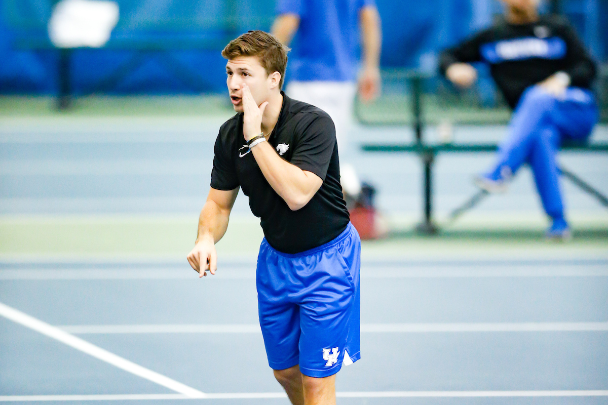 Mark Goldberg.

Kentucky men's tennis hosts Notre Dame.

Photo by Isaac Janssen | UK Athletics